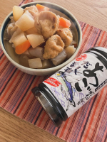 𖤘𖦥⁡【寺岡家のあごだし醤油】を使って煮物を作りました。⁡材料（2人分）大根･･･200ｇ人参･･･&frac12;本こんにゃく･･･120ｇがんも･･･6コ水･･･200ml寺岡家のあごだし醤&hellip;のInstagram画像