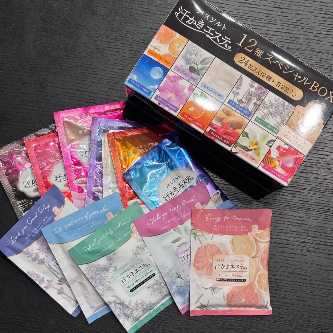 口コミ投稿：♡お風呂のお供に🛁汗かきエステ気分 12種スペシャルBOX♥️12種の色と香りが楽しめるバ…