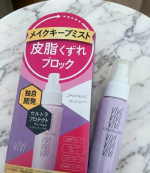 メイクの仕上げにシュッとひと吹き💜【メイクキープミスト】正直なところ、「めちゃくちゃ変わる！」ってほどではないけどベタつかず、可もなく不可もなく使いやすいキープミスト☺️メイクのヨレや皮&hellip;のInstagram画像