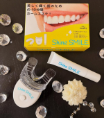 シャインスマイル スターターキット❤️⁡美しく輝く歯のために自宅で手軽に10分ケア❣️LED&times;歯磨きジェルのWアプローチで本気のホワイトニング習慣✨️⁡自宅でできる❣️⁡マウスピースをつけ&hellip;のInstagram画像