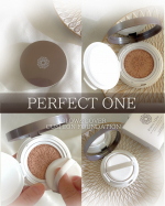 ほんのりツヤ色✨PERFECT ONEグロウ＆カバークッションファンデーション大人肌はくすみやシミなど気になるパーツが色々と、、こちらは軽やかな付け心地だけど密着度があるところがお気&hellip;のInstagram画像