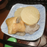 本日(20260307)のChuShock!😱　玉露園の「梅こんぶ茶」を使って、　「炊飯器de梅こんぶ茶ダイコン煮」○　　大根800gに対して、梅こんぶ茶を25g使ったので、ちょっと少&hellip;のInstagram画像