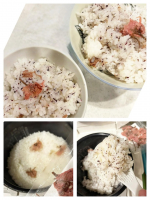 我が家の食卓桜🌸舞い散る食卓風景☝️料理男子👨&zwj;🍳旦那's 料理奈良県西吉野の八重桜を伝統海塩『海の精』で漬け込みした『桜の花🌸塩漬け』@uminoseishop @uminosei&hellip;のInstagram画像