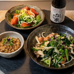 モニプラより寺岡家 グルテンフリーお米醤油 モニター当選しました🍀😆炒め物と納豆に掛けてみました。ほのかに甘味があって角がない味で美味しい🩷醤油にもグルテン含まれてるとか気にした事なかったのです&hellip;のInstagram画像