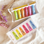 6種類のカラー＆フルーツフレーバーのクラプロックスビーユーをお試ししてみました✨いろんなフレーバーが試せて楽しい🍈🍎・ブルーベリー+リコリス・ピンクグレープフルーツ+ベルガモット・ウォ&hellip;のInstagram画像