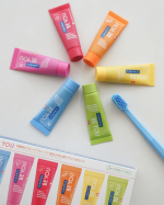 .＼ 洗面所がちょっと楽しくなるやつ／カラフルすぎて最初びっくりしたんだけど&hellip;全部フレーバー違うのがまた面白い━━━━━━━━━━━━━━━━━クラプロックスビーユー歯ブラシ＋歯みがきボ&hellip;のInstagram画像