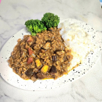 ⋆ジャワカレーキーマカレー電子レンジでつくったよ～火を使わないから暑くなくてよかった🔥#PR #野菜をMOTTO #カレー #カレーライス #moniplaのInstagram画像