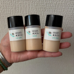 .ははぎく水おしろいミニサイズ・ナチュラル・ピンクベージュ・ノンカラー水ファンデーションでかなう、簡単ナチュラル透明肌！水おしろい、初めて使って見たけど普段使ってるファンデーション&hellip;のInstagram画像