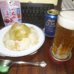 本日(20260713)のChuShock!😱　玉露園の「減塩梅こんぶ茶」を使って、　「炊飯器deチキ好き梅こん玉ねぎ御飯」🐓🧅🍚　お飲み物は、「ビアテイストボム」🍺💣□(^〇^)　　&hellip;のInstagram画像