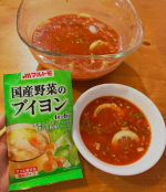 マルトモ「国産野菜のブイヨン」💕６種の国産野菜（玉ねぎ、白菜、キャベツ、ニンジン、ニンニク、セロリ）を使用した洋風のだしの素✨小分けの使い切りサイズでとても使いやすいです🎵わたしはトマトジ&hellip;のInstagram画像