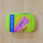 旅行用トラベルセット クラプロックス（歯ブラシ＋歯みがきペースト）おしゃれなケースには、折りたたみ式の歯ブラシとミニサイズの歯みがきペースト、歯間ブラシが入っています。もっちりふわふわなみがき心地&hellip;のInstagram画像