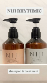 NIJI RHYTHMIC シャンプー&トリートメントは、サロン帰りの仕上がりに💇&zwj;♀️✨使い続ける事に他のシャントリとの違いを実感出来るよ☺️🩷ナノファイバージェルとは、傷んだキューティクル&hellip;のInstagram画像