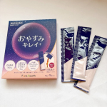 寝つきが悪く夜中に何度も目が覚めてしまい悩み中です。新日本製薬の「おやすみキレイ」ハーフ（15包）とろみのないサラッとした液体スティックタイプで、水なしで手軽にサッと飲めるのがとても便利。ほ&hellip;のInstagram画像