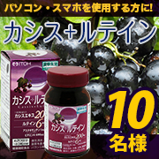 「4つのいたわり成分配合【カシス＋ルテイン】モニター様10名募集！」の画像、井藤漢方製薬株式会社のモニター・サンプル企画
