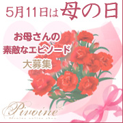 「【母の日】いつもありがとう♪あなたとお母さんの素敵なエピソード大募集！アンケート」の画像、ピヴォーヌ・インターナショナル株式会社のモニター・サンプル企画