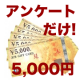 イベント「【どどーん！と商品券5000円！（3名様）】ブログ不要アンケートにご参加ください」の画像