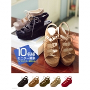 「厚底ギリーレースアップサンダル■10名様モニター募集」の画像、夢展望株式会社のモニター・サンプル企画