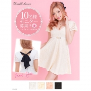 「後ろリボンレース半袖フレアミニワンピ■10名様モニター募集」の画像、夢展望株式会社のモニター・サンプル企画