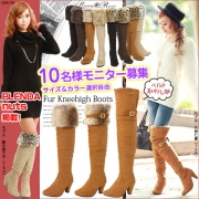 「8cm太ヒールファー付き美脚ニーハイブーツ■10名様モニター募集」の画像、夢展望株式会社のモニター・サンプル企画