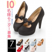 「選べるカラバリ＆柄フロントリボンパンプス■10名様モニター募集」の画像、夢展望株式会社のモニター・サンプル企画