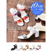 「7cmチャンキヒールサンダル■10名様モニター募集」の画像、夢展望株式会社のモニター・サンプル企画