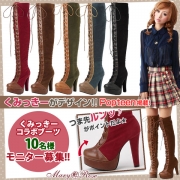 「【夢展望&times;くみっきー】ヴィンテージ調レースアップニーハイ■10名様モニター募集」の画像、夢展望株式会社のモニター・サンプル企画