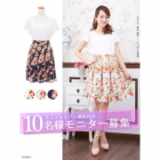 「シフォン切替花柄ドッキングワンピース■10名様モニター募集」の画像、夢展望株式会社のモニター・サンプル企画