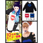 「袖クラッシュリップ柄オーバーニット■10名様モニター募集」の画像、夢展望株式会社のモニター・サンプル企画