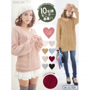 「ケーブルチュニックニットトップス■10名様モニター募集」の画像、夢展望株式会社のモニター・サンプル企画