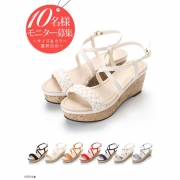 「7cm厚底編込みストラップサンダル■10名様モニター募集」の画像、夢展望株式会社のモニター・サンプル企画