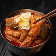 「＼試食モニター募集／群馬県 かみなり太郎 ジャン辛もつ煮 1人前&times;5個セット★産直お取り寄せ」の画像、株式会社ふるさとサービスのモニター・サンプル企画