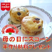 「5/11母の日にスコーンを手作り！薄力粉、ドライフルーツ等手作り材料プレゼント」の画像、共立食品株式会社のモニター・サンプル企画