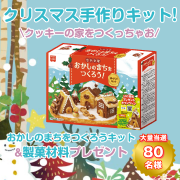 「クリスマスの【おかしのまちをつくろう】手作りキットのモニター大量募集80名！」の画像、共立食品株式会社のモニター・サンプル企画