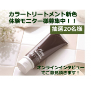 「【カラートリートメント新色体験モニター様募集♪】オンラインインタビュー有り」の画像、株式会社三宝のモニター・サンプル企画