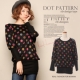 ドルマンスリーブ★マルチカラードット柄チュニックワンピース■モニター2名様/モニター・サンプル企画