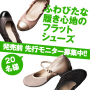 「【発売前先行モニター】2014年春新商品"ふわぴた&rdquo;な履き心地のフラットシューズ」の画像、株式会社AKAISHIのモニター・サンプル企画