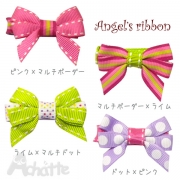 ヘアクリップ　ベビー＆ガール　エンジェルズリボンの商品画像