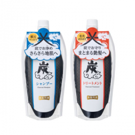 「美髪同源　炭シャンプー／炭トリートメント（株式会社石澤研究所）」の商品画像