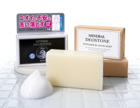 「ミネラルデオストーン　ミョウバン　ソープ（株式会社石澤研究所）」の商品画像