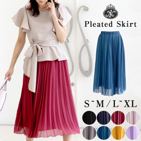 シフォンプリーツスカートの口コミ（クチコミ）情報の商品写真