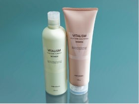 「バイタリズム　女性用スカルプケアシャンプー＆コンディショナー（株式会社ヘアジニアス・ラボラトリーズ）」の商品画像の1枚目