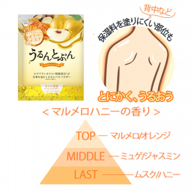 「うるんとぷん　オイルインバスパウダー　マルメロハニー分包（株式会社マックス）」の商品画像の4枚目