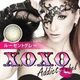 「X.O.X.O アディクトレーベル ルーセントグレー カラコン1年（GIRLS PARTY（ガールズパーティ））」の商品画像