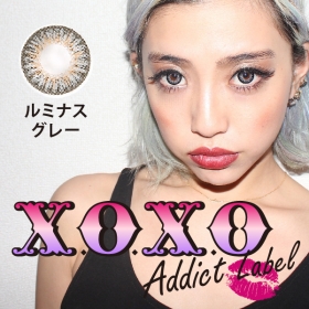 「X.O.X.O アディクトレーベル ルミナスグレー カラコン1年（GIRLS PARTY（ガールズパーティ））」の商品画像