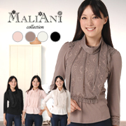 「お家でお洗濯もOK！マリアーニ・ストール付き大人エレガンスカットソー（株式会社ナイガイ・イム）」の商品画像