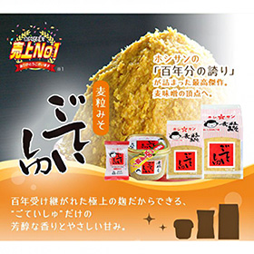 九州熊本の老舗ホシサン味噌☆ずっと売上No.1麦粒味噌「ごていしゅ」【麦みそ】の商品画像