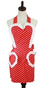 キャロリンズキッチン☆スィートハート エプロン レッドの口コミ（クチコミ）情報の商品写真