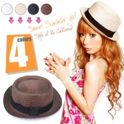 マリンスタイルに◎シンプルなストローハット の口コミ（クチコミ）情報の商品写真