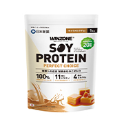 日本新薬株式会社の取り扱い商品「WINZONEソイ プロテイン PERFECT CHOICE キャラメルラテ風味」の画像