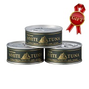 モンマルシェ株式会社の取り扱い商品「ホワイトツナ　エキストラバージンオリーブオイル（ソリッド）3缶セット」の画像